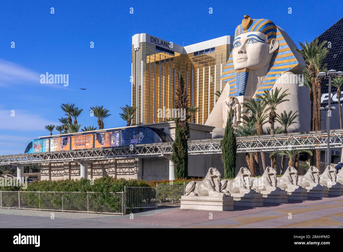 Il complesso casinò di Luxor a Las Vegas, Nevada, USA. Foto Stock
