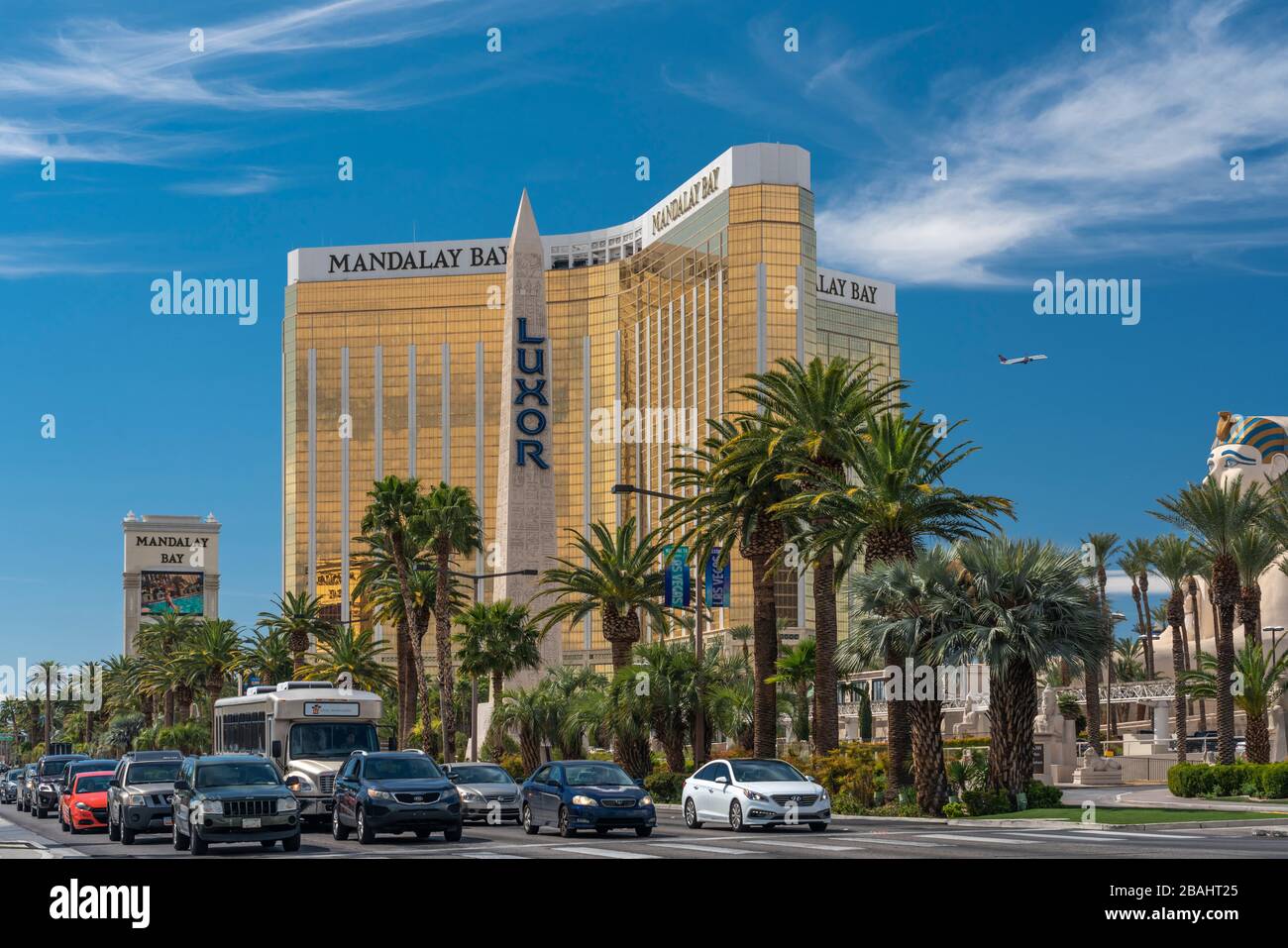 Il Mandalay Bay hotel e complesso di casinò lungo la Strip a Las Vegas, Nevada, Stati Uniti. Foto Stock