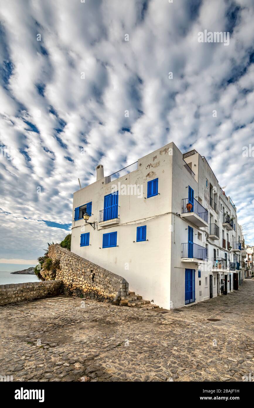 Dalt Vila Centro Storico, Ibiza, Isole Baleari, Spagna Foto Stock