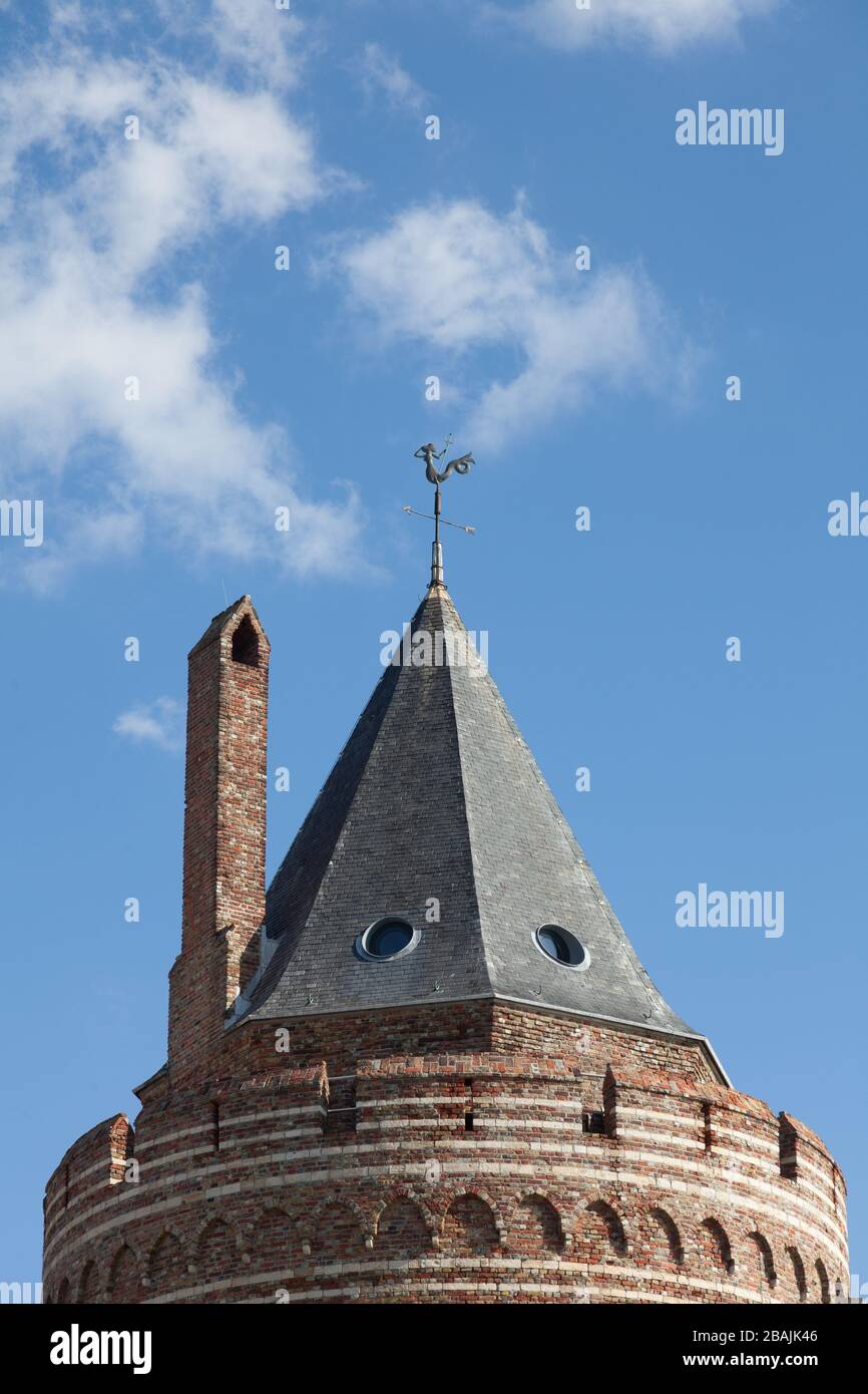 Cima della torre della prigione di Vlissingen , Paesi Bassi Foto Stock