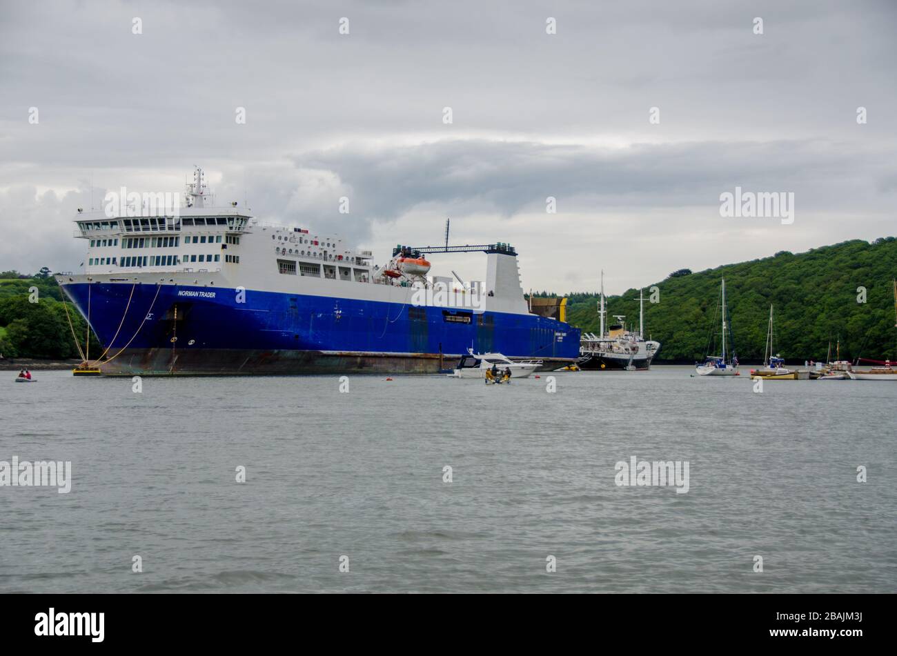 Falmouth in Cornwall, Inghilterra, Regno Unito Foto Stock