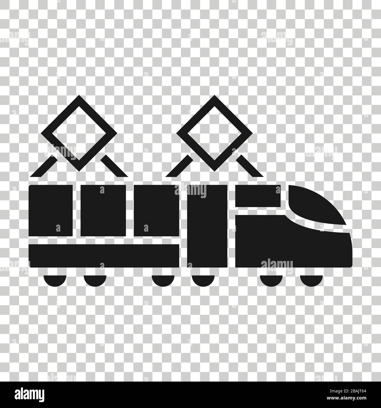 Icona della metropolitana in stile appartamento. Stazione metropolitana illustrazione vettoriale bianco su sfondo isolato. Ferrovia cargo business concetto. Illustrazione Vettoriale