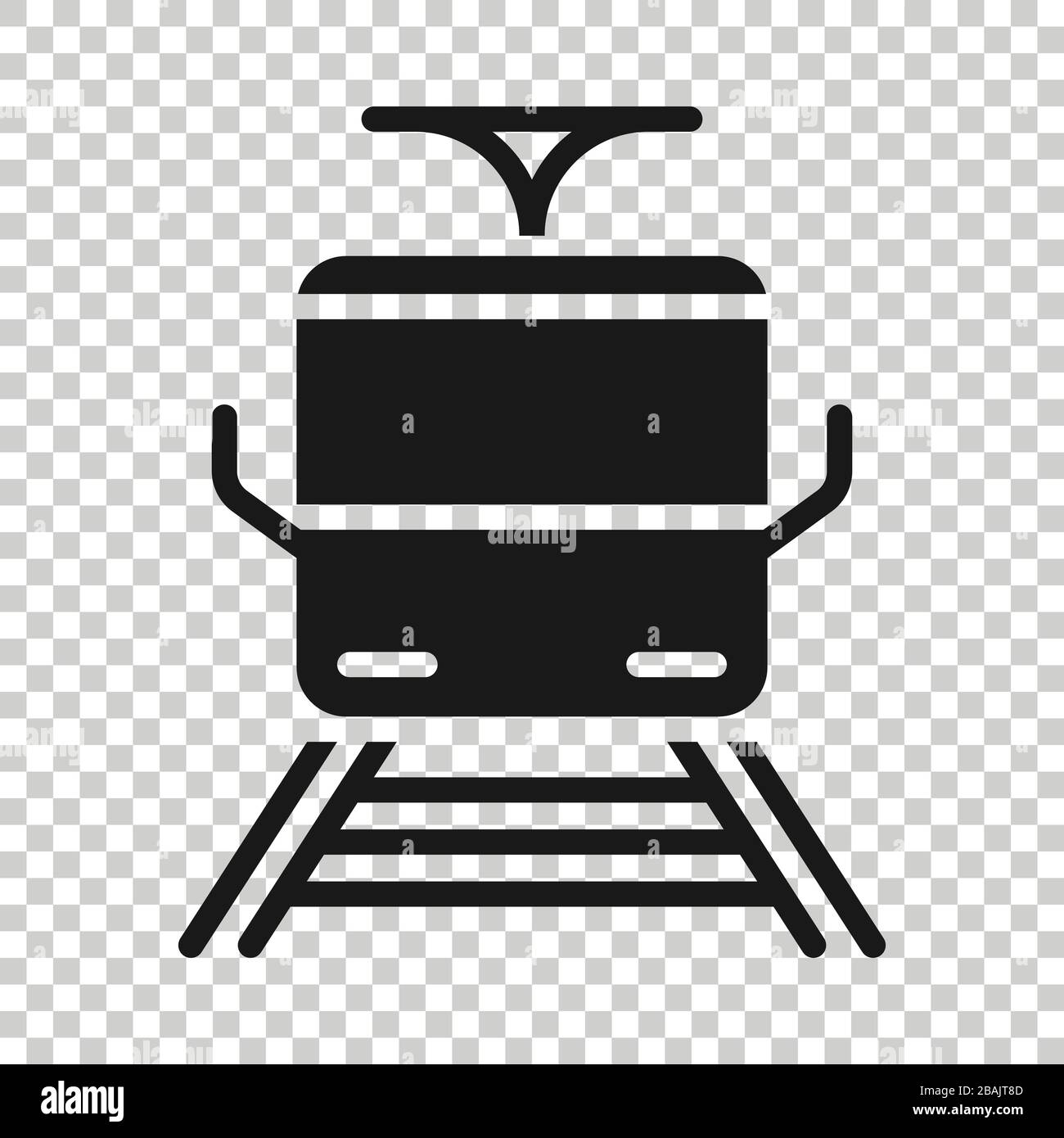 Icona della metropolitana in stile appartamento. Stazione metropolitana illustrazione vettoriale bianco su sfondo isolato. Ferrovia cargo business concetto. Illustrazione Vettoriale