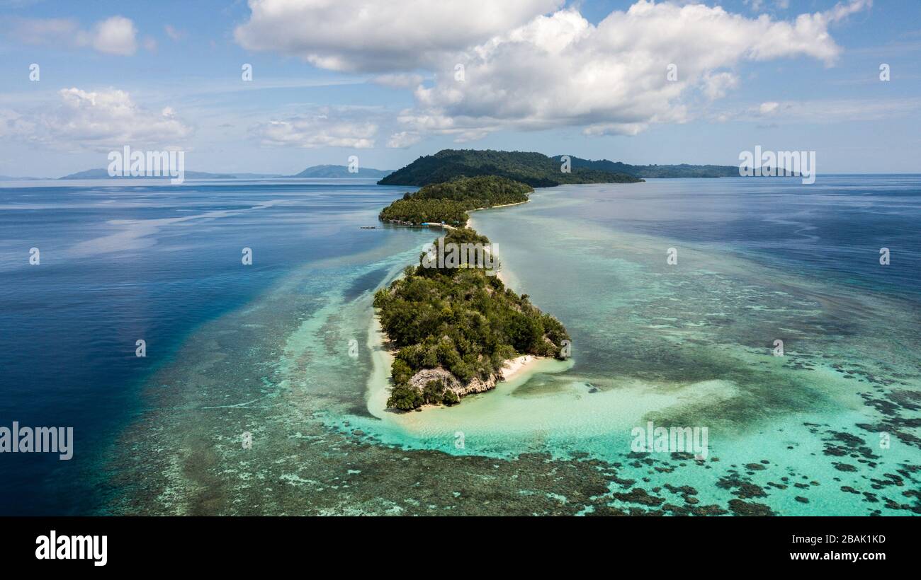 Isole dell'Indo Pacifico - Fotografia aerea Foto Stock