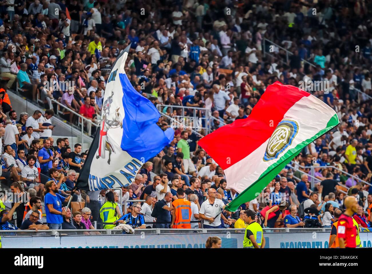 Tifosi del FC Internazionale durante la stagione calcistica 2019/20 immagini simboliche - Photo credit Fabrizio Carabelli /LM/ Foto Stock