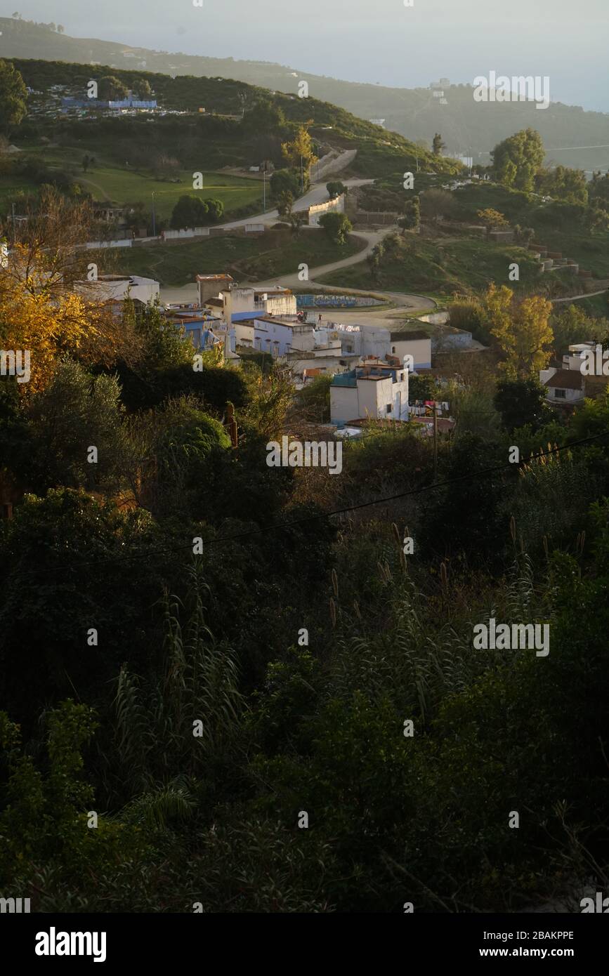 Chefchaouen, la perla blu, villaggio nord-est del Marocco, Nord Africa, Africa Foto Stock