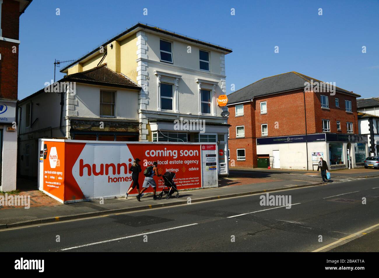 New Hunni Homes agenzia immobiliare in costruzione in progetto di ristrutturazione edilizia, Southborough, Kent, Inghilterra Foto Stock