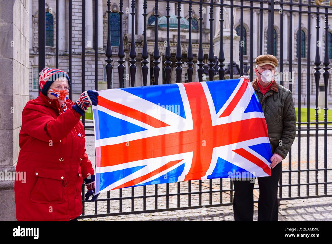 Belfast, Irlanda del Nord, Regno Unito. 28 marzo 2020. Credit: Stephen Barnes/Alamy Live News Foto Stock
