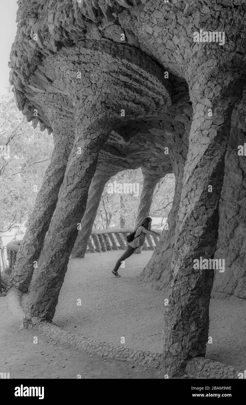 Parco Güell, Barcellona Foto Stock