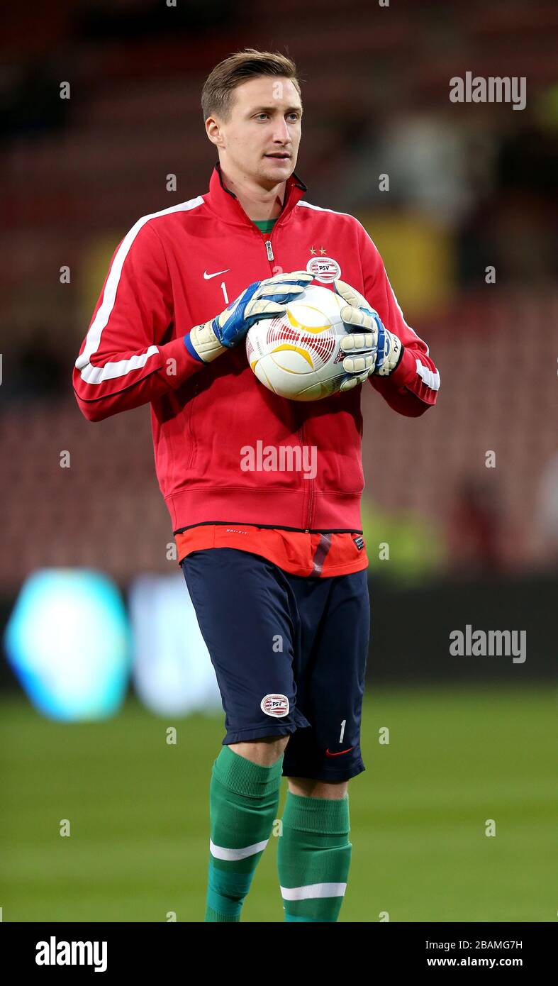 Przemyslaw Tyton, portiere di Eindhoven per PSV Foto Stock