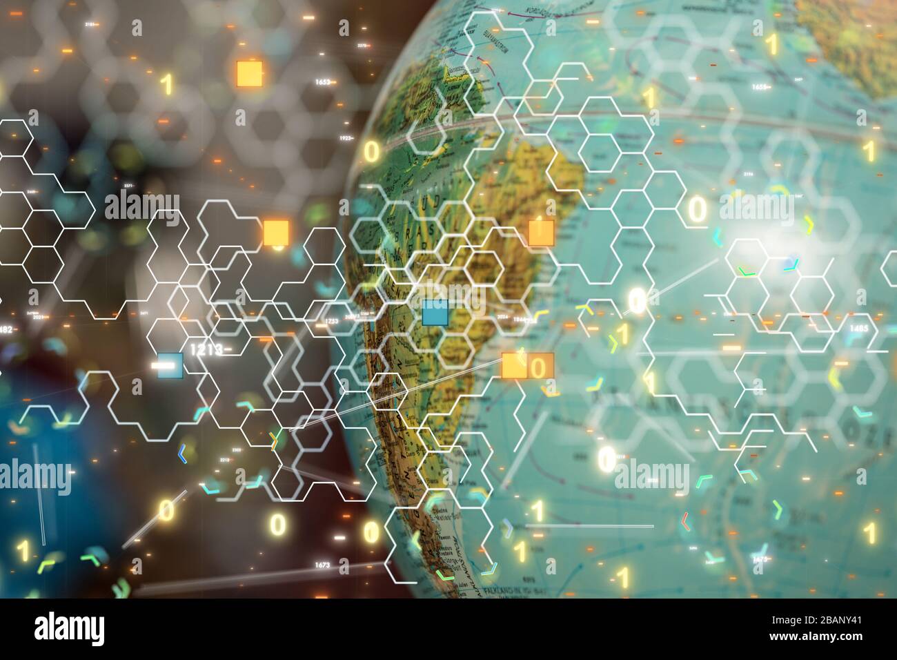 concetto di dati di codice nei supporti manuali Foto Stock