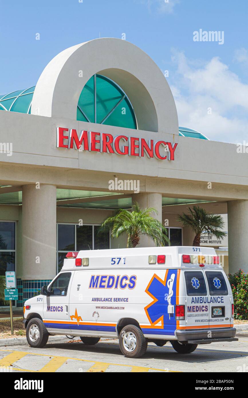 Miami Beach Florida, Mount Mt. Sinai Medical Center,centro,ospedale,assistenza sanitaria,emergenza,ingresso,ambulanza,medico,trasporto,FL110625 Foto Stock