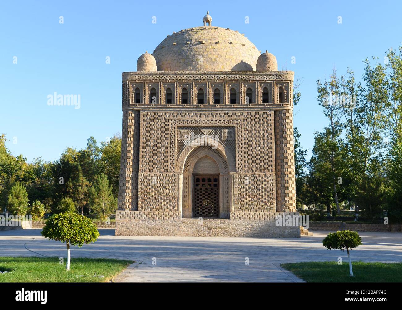 Mausoleo di Samanid a Bukhara, Uzbekistan. Esempio emblematico della