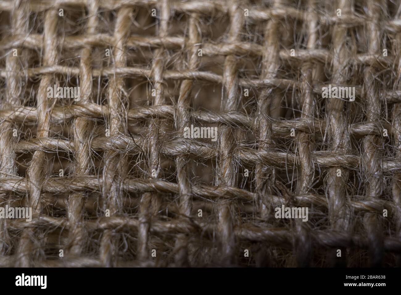 sackcloth, materiale naturale per decorazione rustica Foto Stock