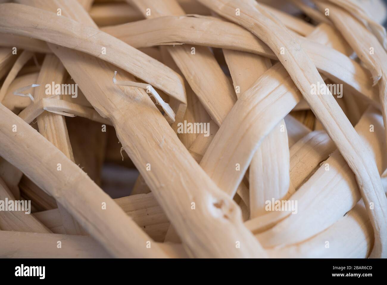 Decorazione rustica a maglia di paglia Foto Stock
