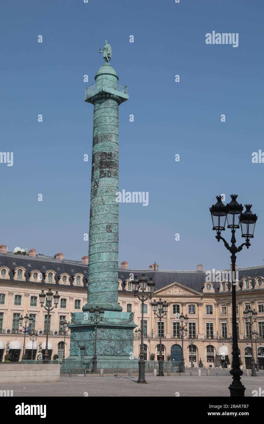 PARIGI LOCKDOWN 10TH GIORNO Foto Stock