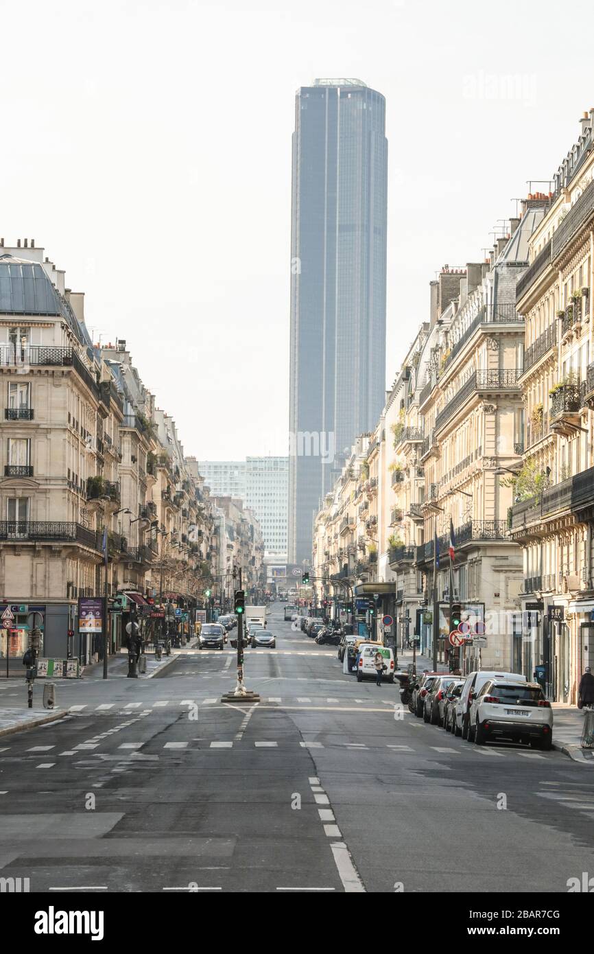PARIGI LOCKDOWN 10TH GIORNO Foto Stock
