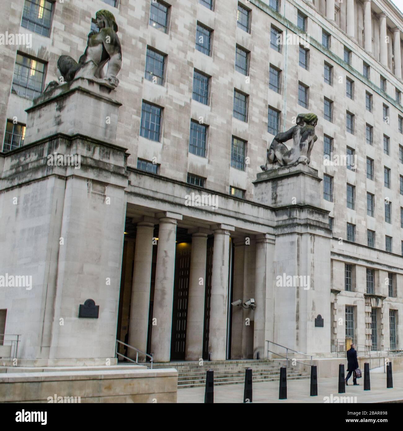 Londra- Ministero della Difesa UK Ufficio ministeriale a Whitehall. Dipartimento governativo del Regno Unito Foto Stock
