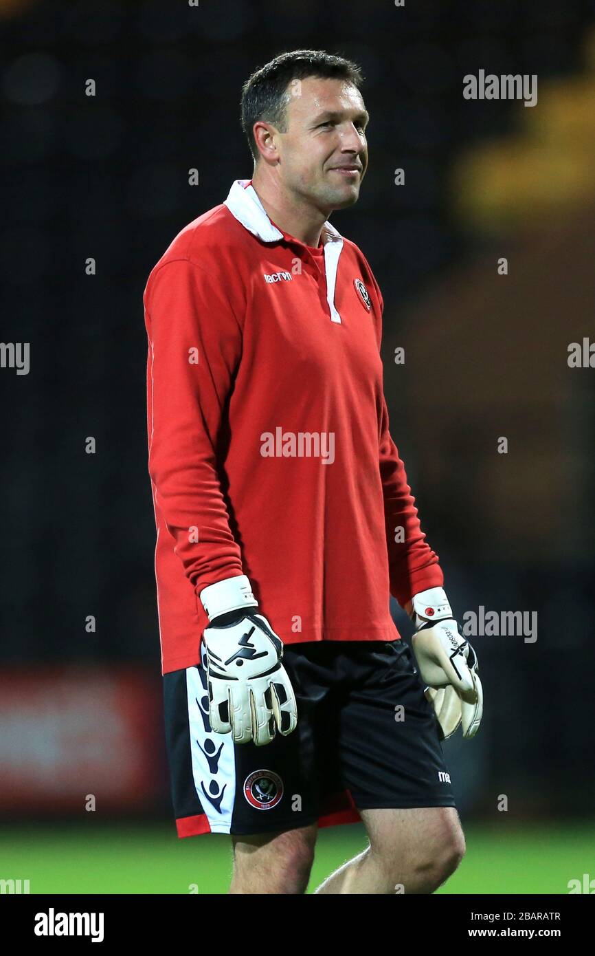 Darren Ward, portiere Unito di Sheffield Foto Stock