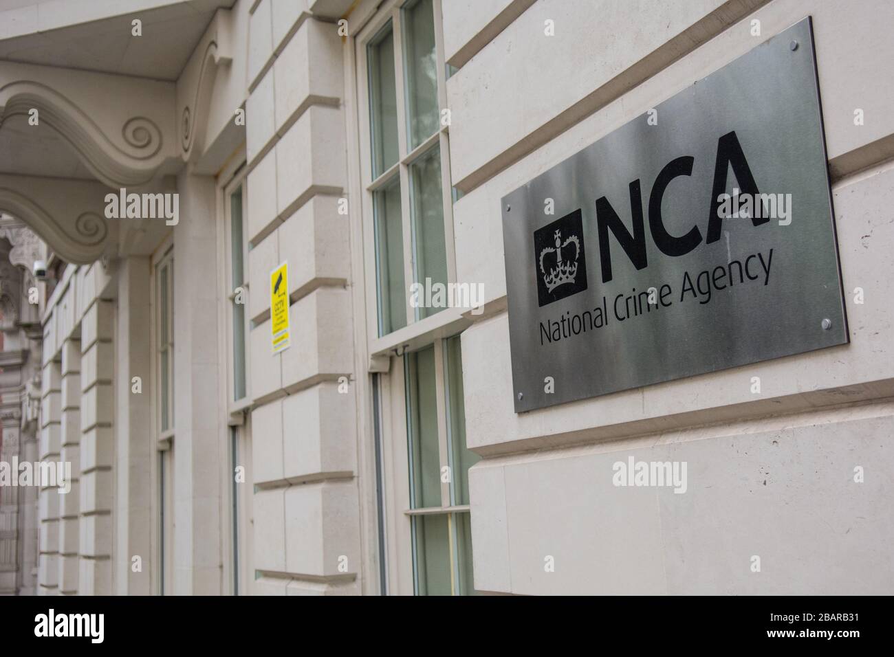 LONDON- National Crime Agency - Ufficio non ministeriale del governo britannico a Westminster Foto Stock
