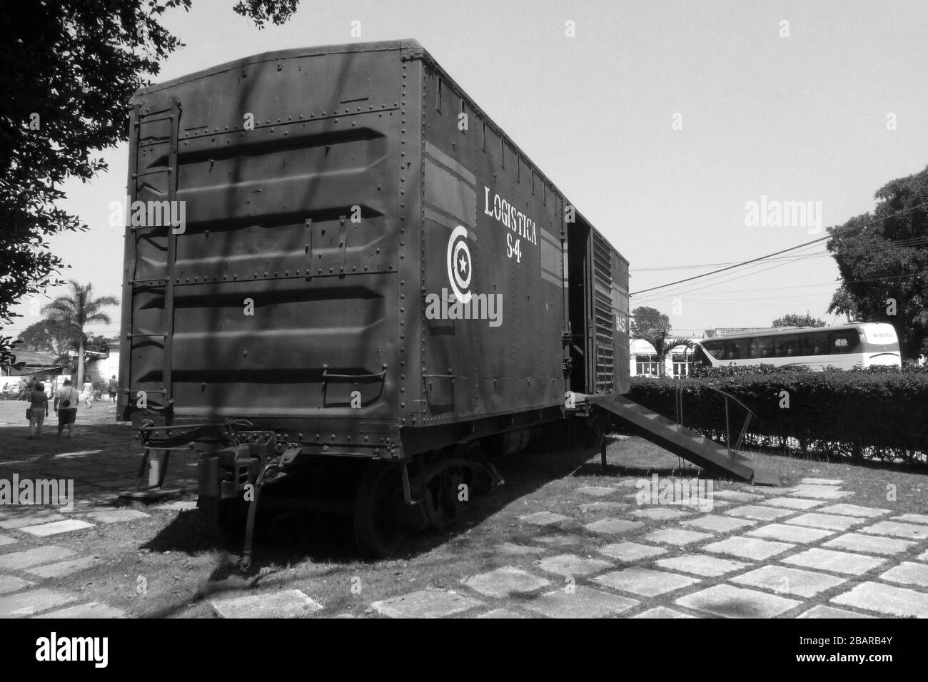 Treno corazzato di Cuba Santa Clara Tren Blindado National Monument evento creato memoria Museo catturato rivalutazione battaglia soldati prigionieri dell'esercito Foto Stock