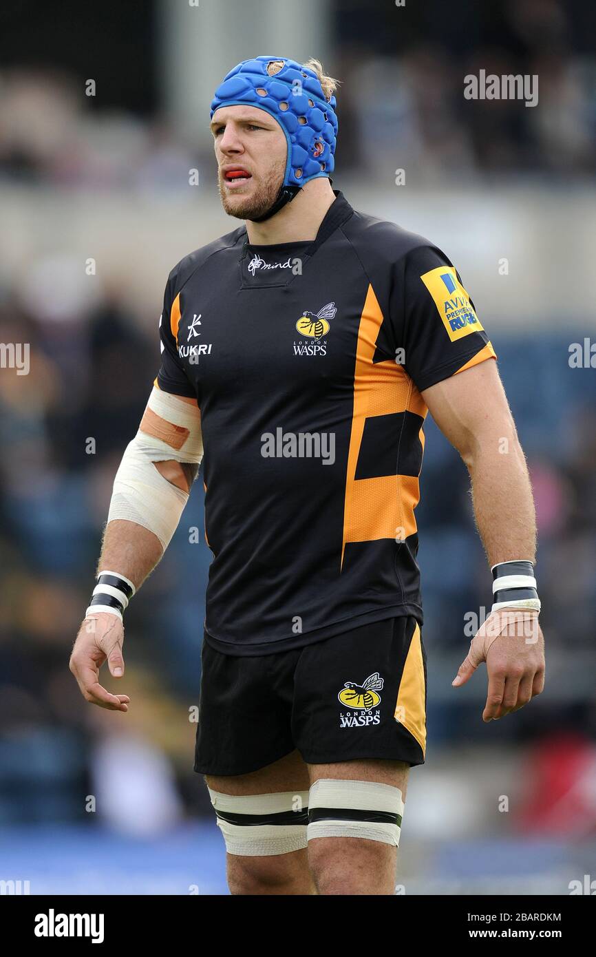 James Haskell, Londra Wasps Foto Stock