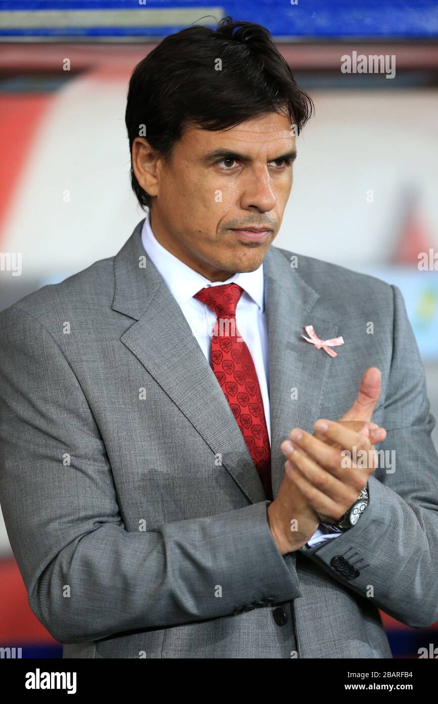 Chris Coleman, direttore del Galles Foto Stock