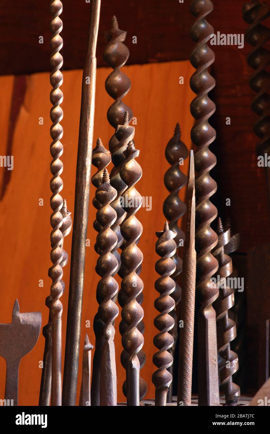 Attrezzi di Falegnameria, Fort Ross state Historic Park, California Foto Stock