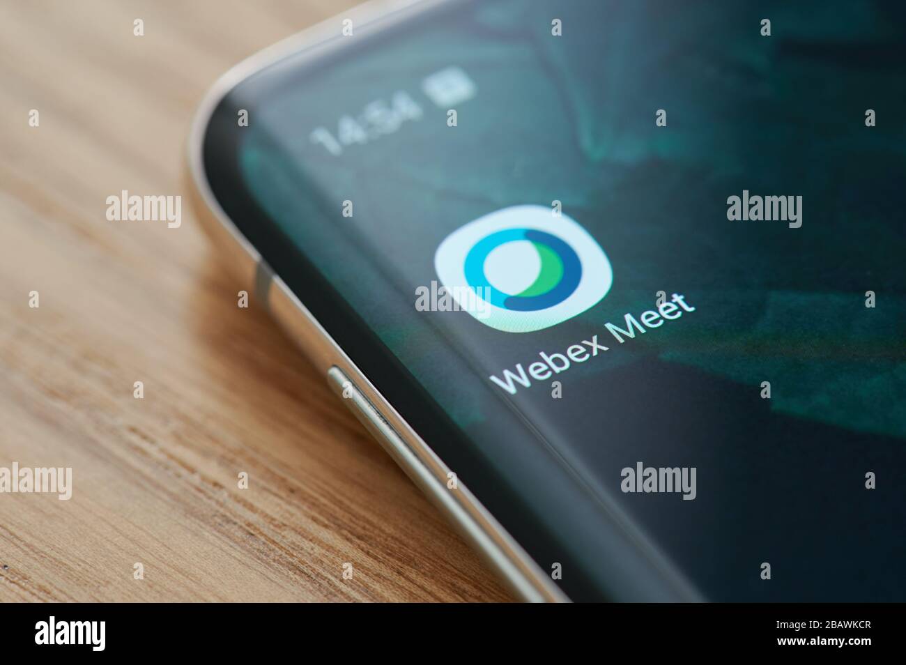 New-York , USA - 29 marzo 2020: Icona dell'app per riunioni Cisco webex nella vista ravvicinata del negozio google Foto Stock