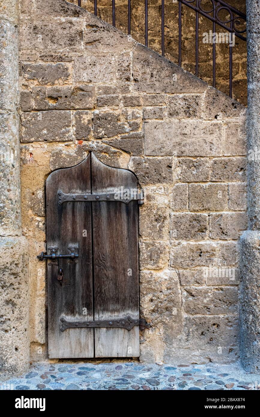 Le corti del castello di Burghausen, Burghausen/Baviera, Germania Foto Stock