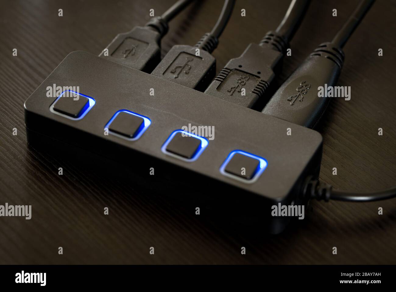 Dispositivo hub USB multiplo Foto Stock