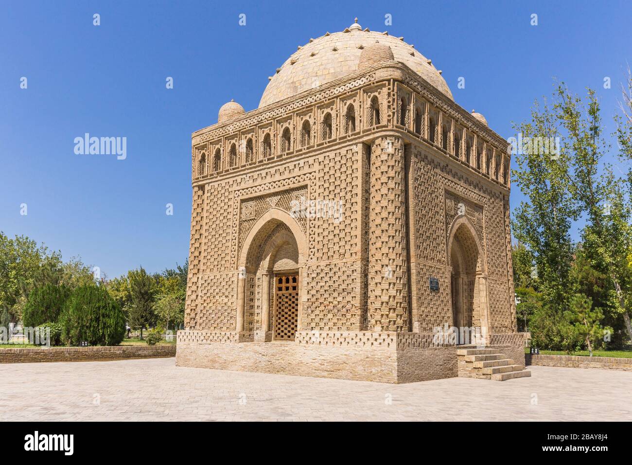 Mausoleo Ismail Samani, Bukhara, Buchara, Uzbekistan, Asia centrale, Asia Foto Stock