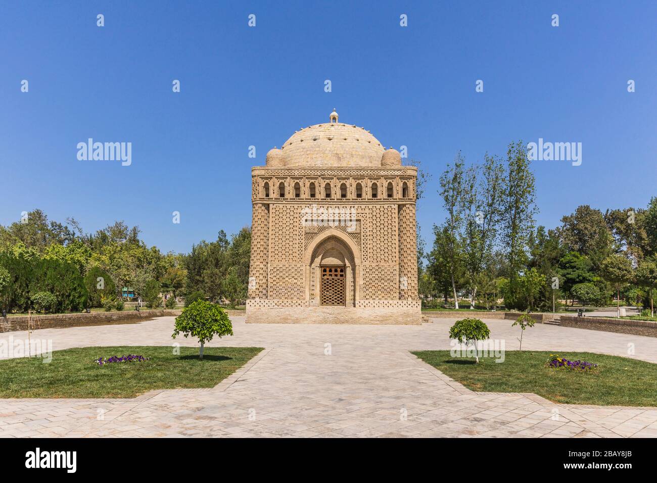 Mausoleo Ismail Samani, Bukhara, Buchara, Uzbekistan, Asia centrale, Asia Foto Stock