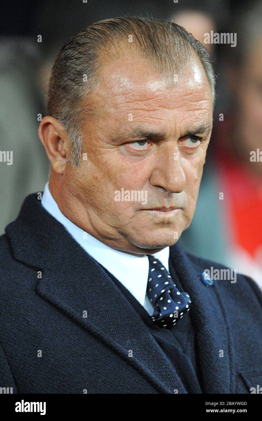 Fatih Terim, vettura di testa Galatasary Foto Stock