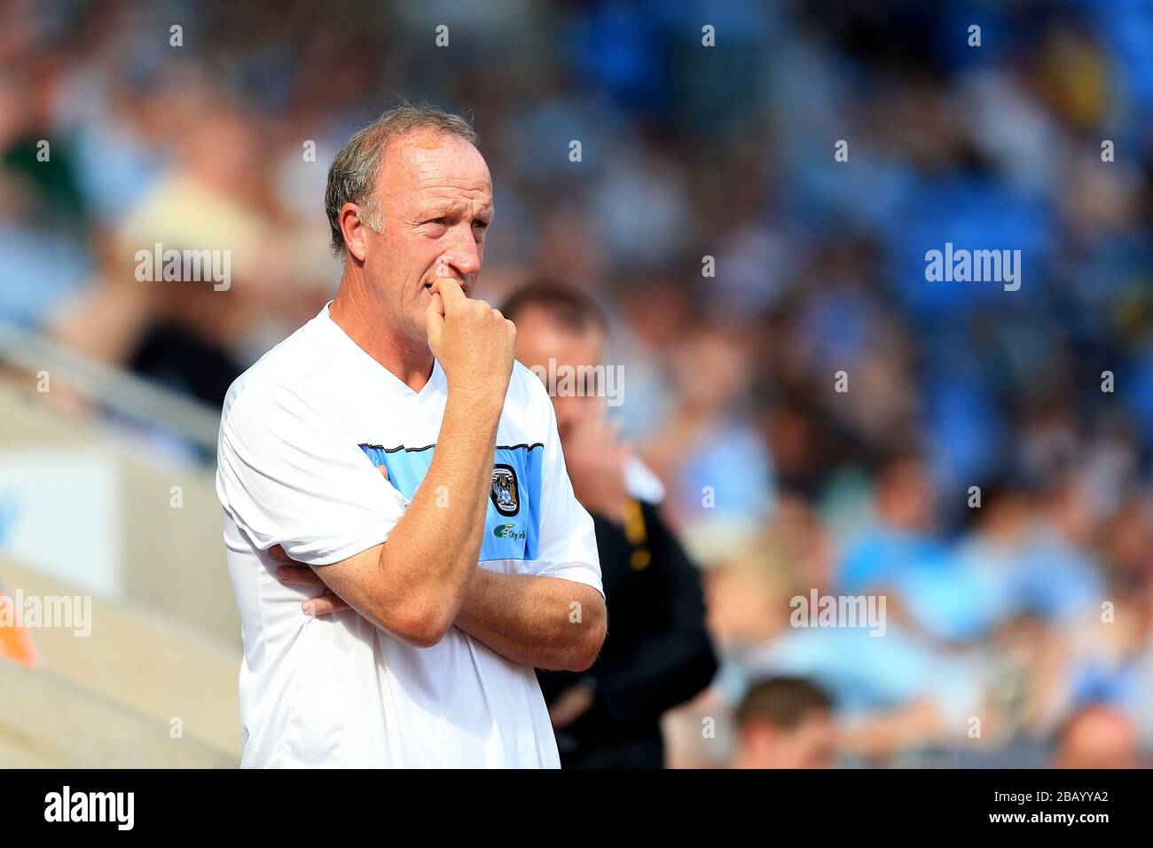 Il coach Steve Ogrizovic della città di Coventry Foto Stock