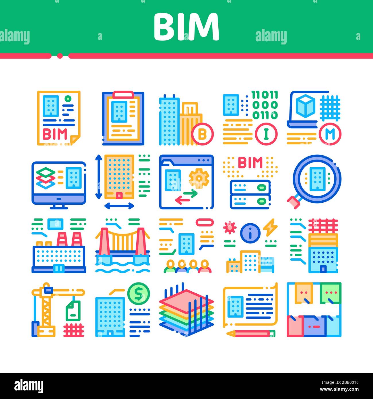 Bim logo Immagini Vettoriali Stock - Alamy