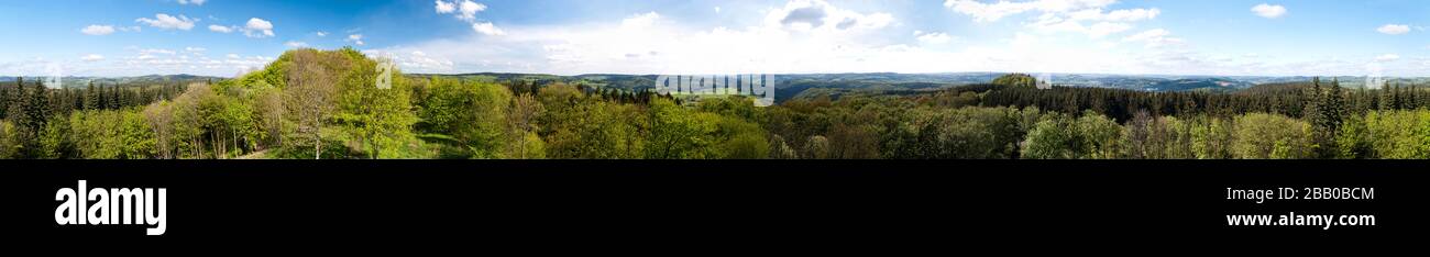 Panorama dell'Eifel in Germania Foto Stock