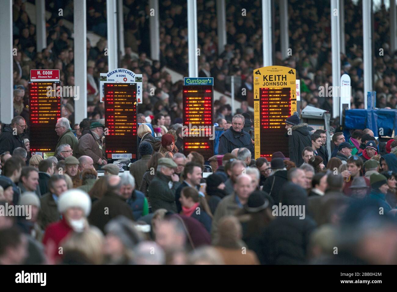 Bookmakers a Wetherby Racecourse Foto Stock