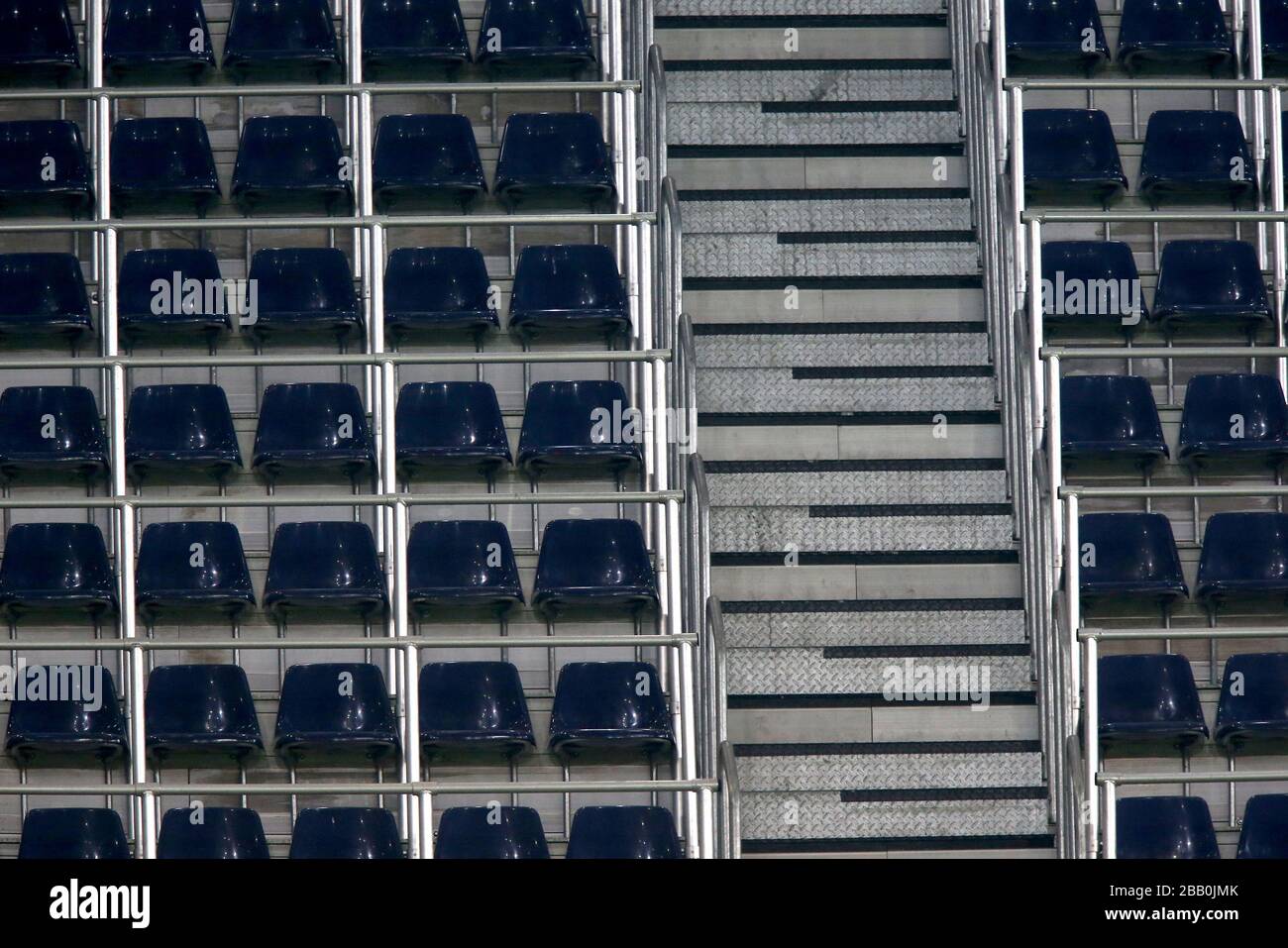 Una vista generale dei posti a sedere alla Red Bull Arena, sede della Red Bull Salzburg Foto Stock