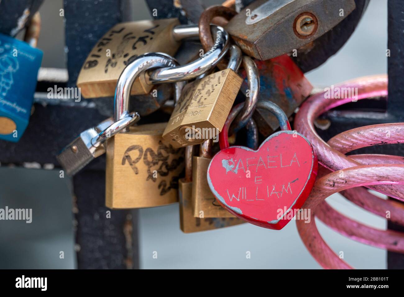 Lovelocks Foto Stock