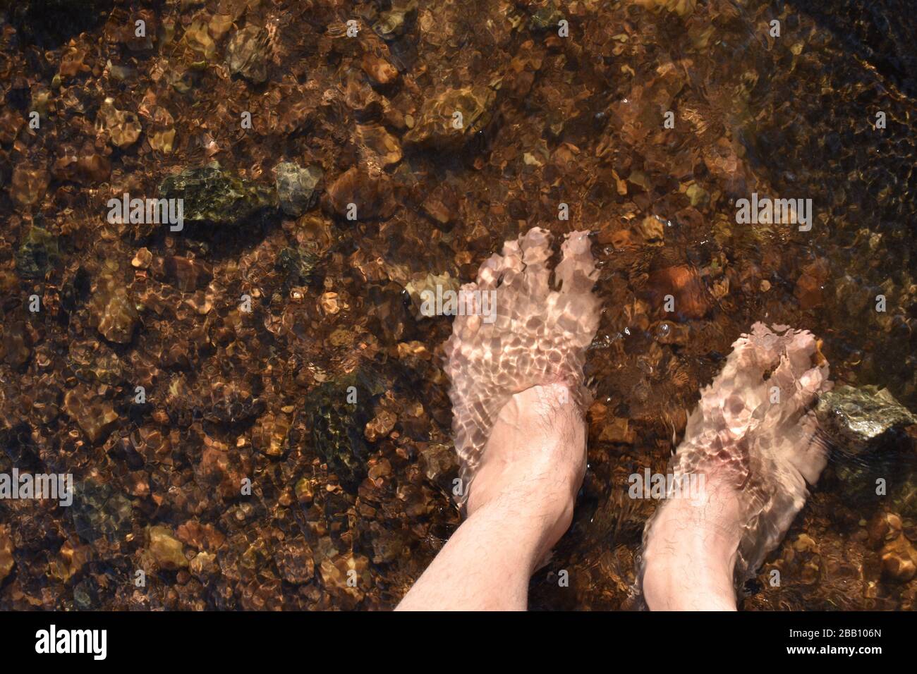 Attraversamento del fiume poco profondo immagini e fotografie stock ad