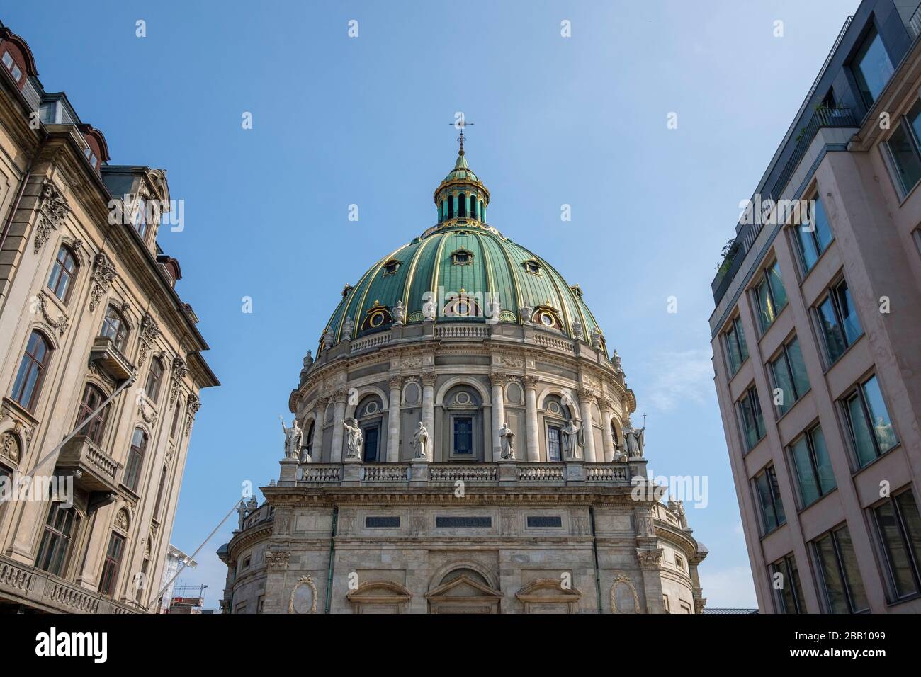 La Chiesa di Frederik, detta Marmorkirken Marmorkirken a Copenhagen, Danimarca, Europa Foto Stock