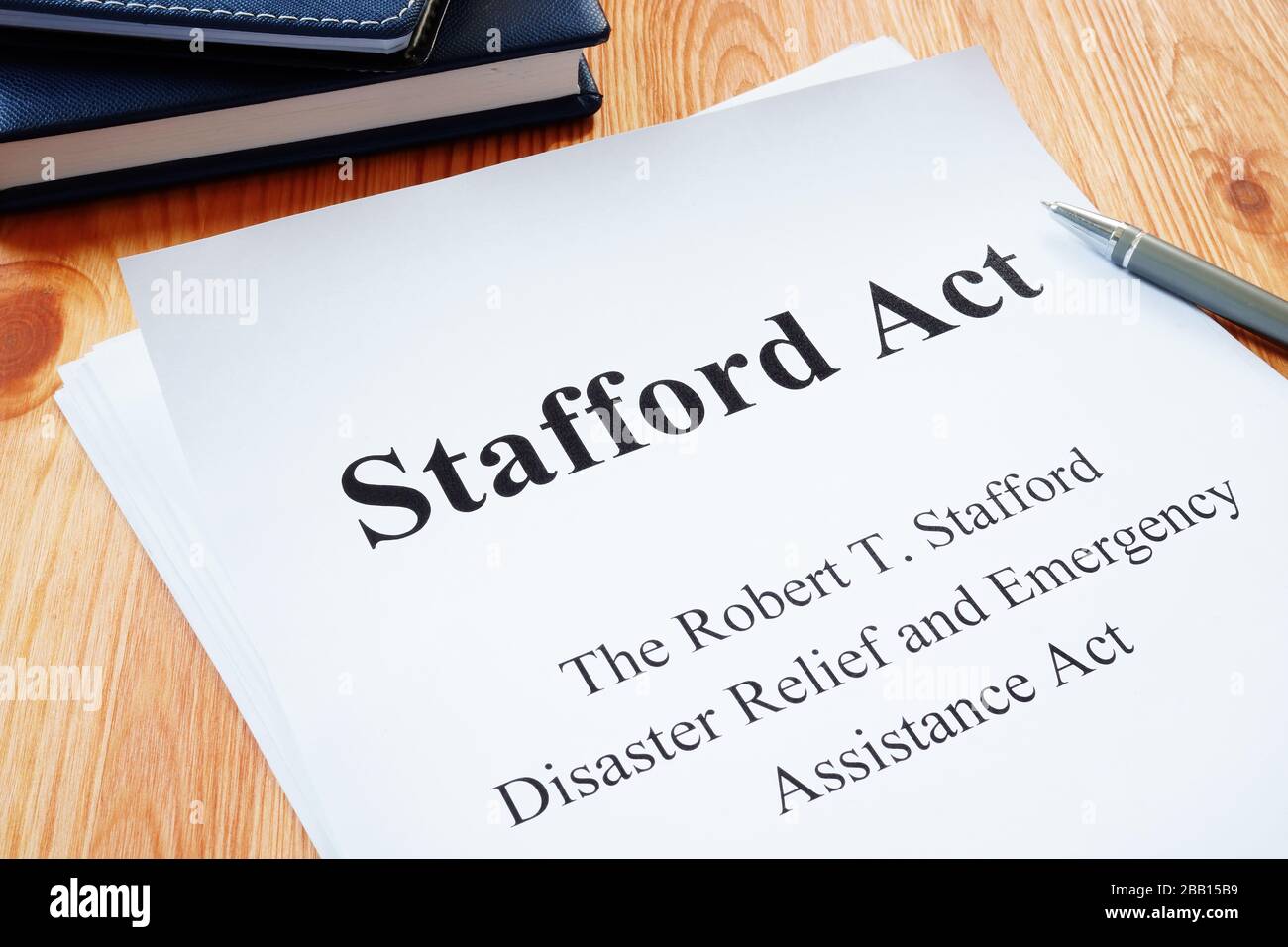 Il Robert T. Stafford Disaster Relief and Emergency Assistance Act Foto Stock