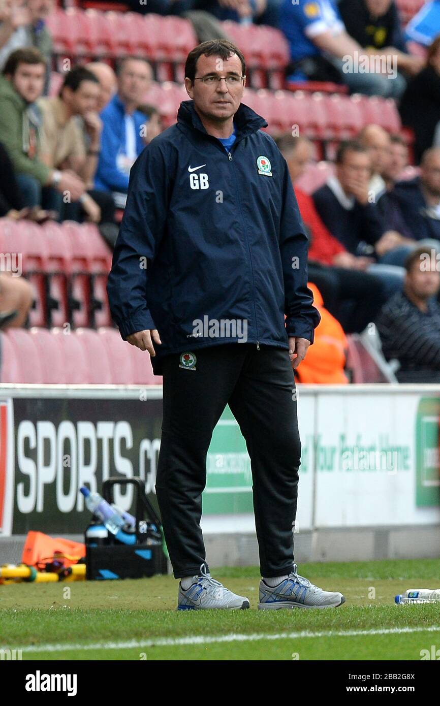 Responsabile Gary Bowyer, Blackburn Rovers. Foto Stock