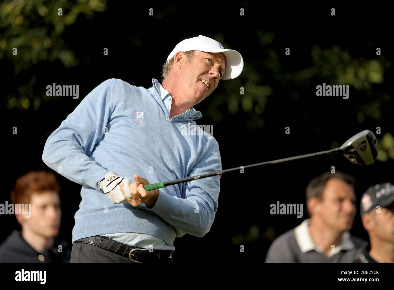 Richard Green durante L'ISPS Handa Wales Open al Celtic Manor, Newport. Foto Stock