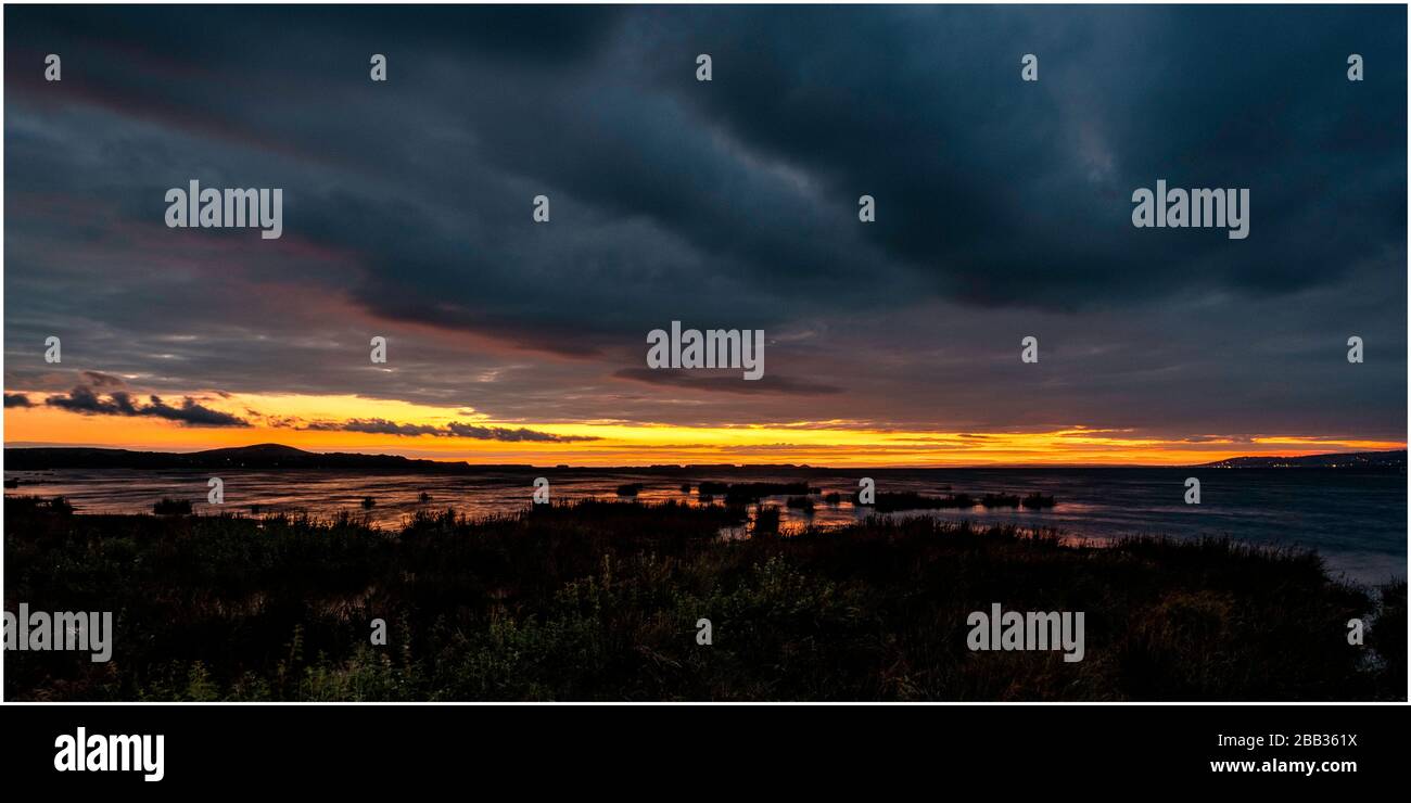 Estuario di Loughor Foto Stock