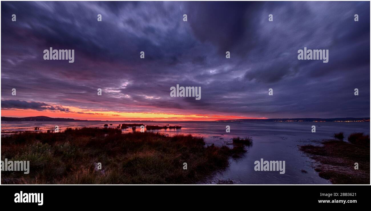 Estuario di Loughor Foto Stock