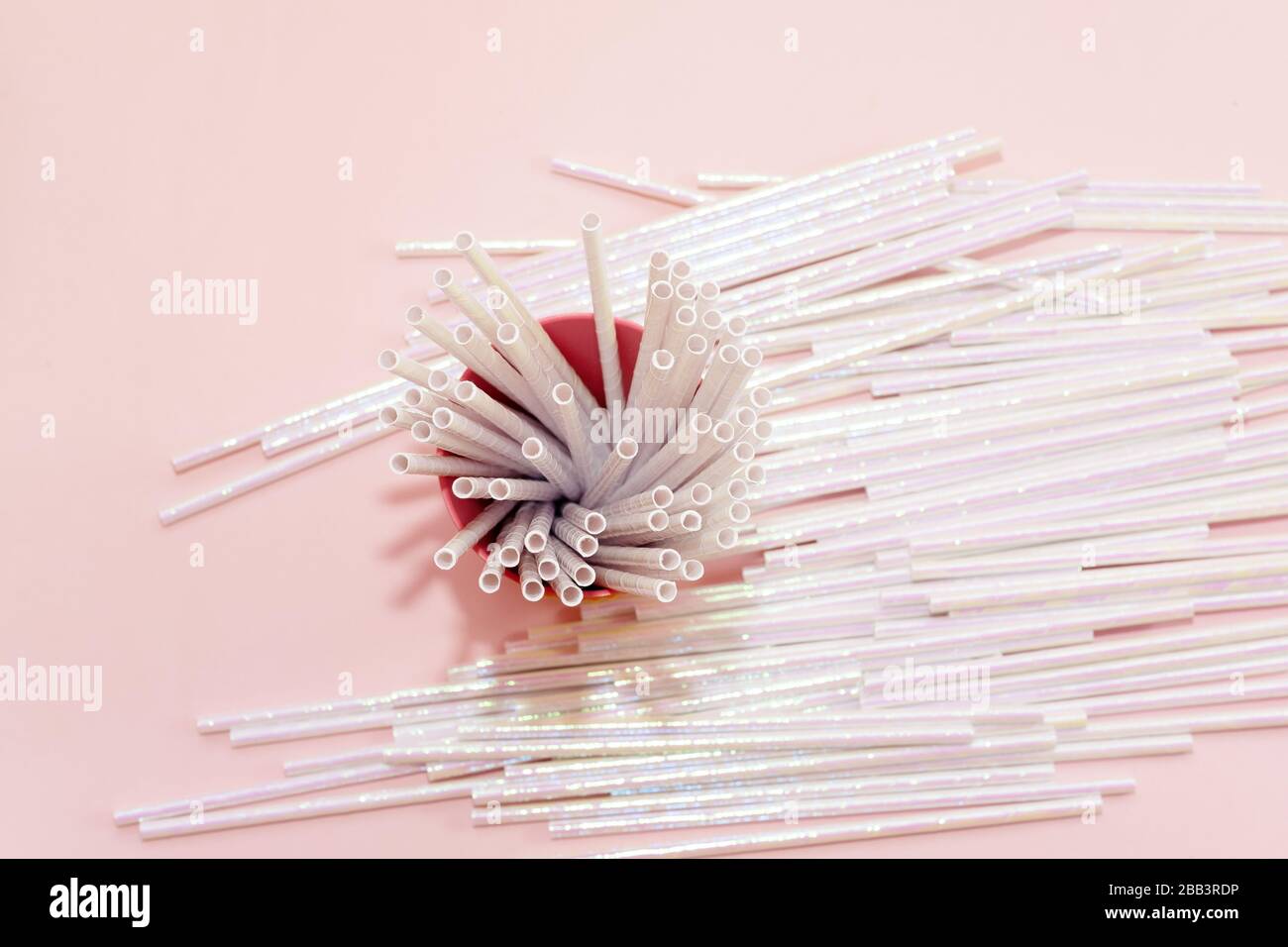 cannucce riutilizzabili in vetro senza plastica Foto Stock