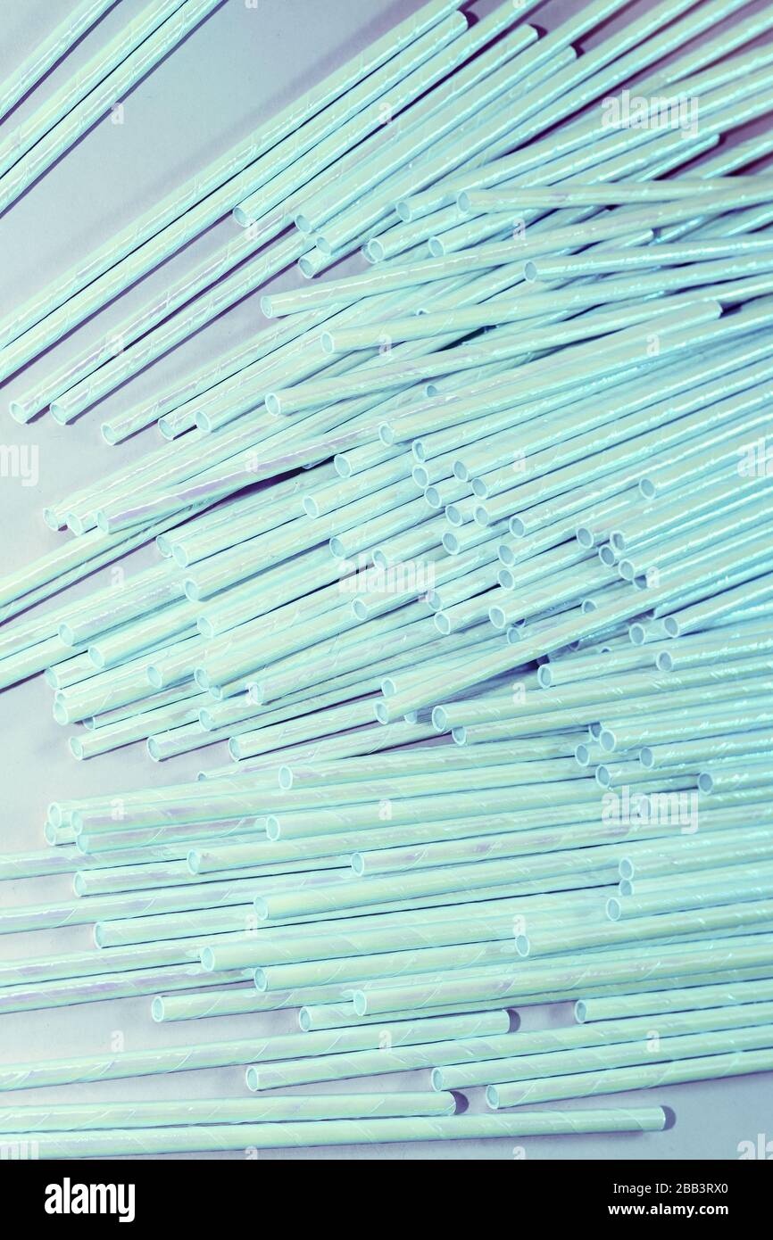 cannucce riutilizzabili in vetro senza plastica Foto Stock