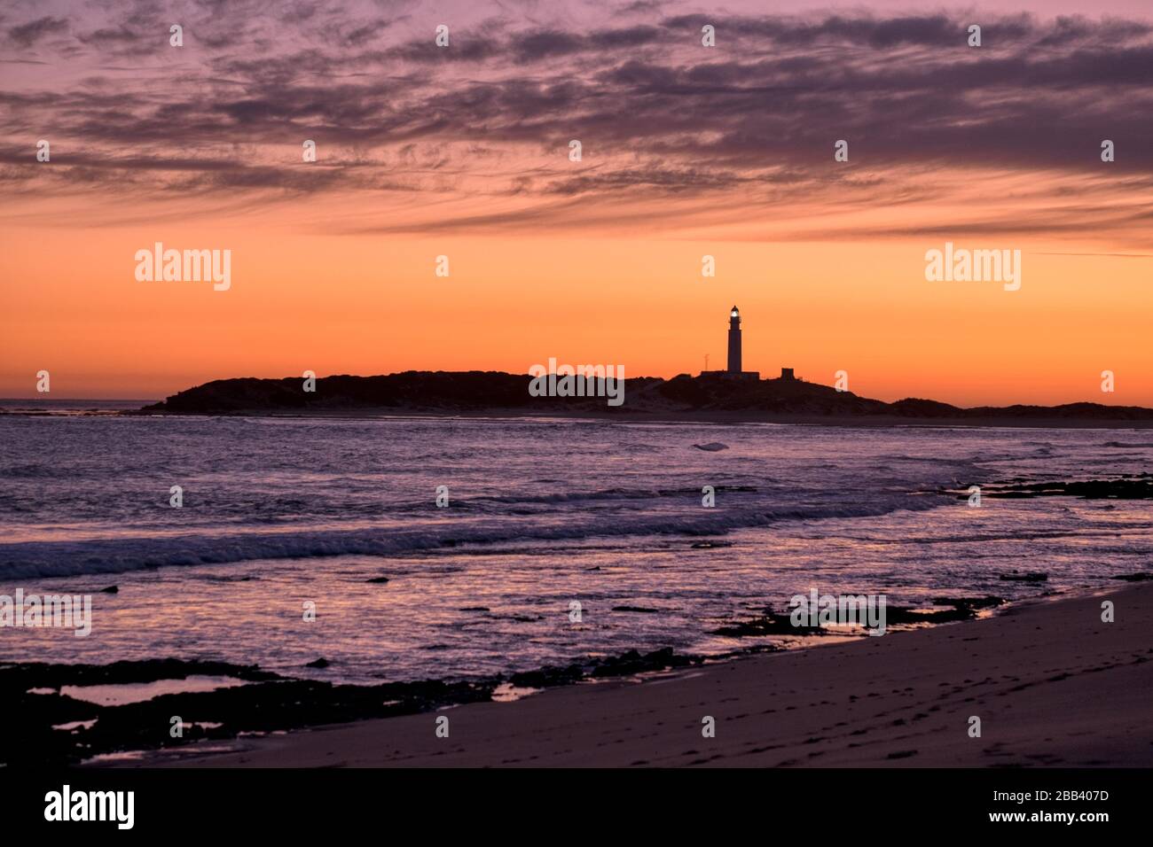 Cabo de Trafalgar Tramonto Foto Stock